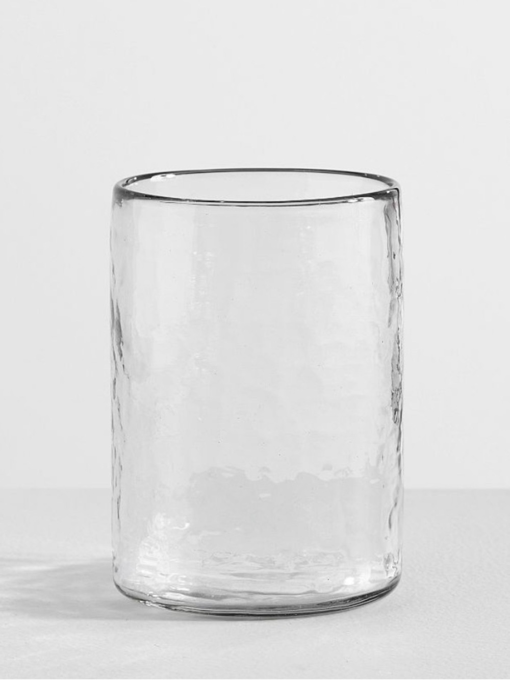 Pottery Barn Clear Textured Glass Tumbler